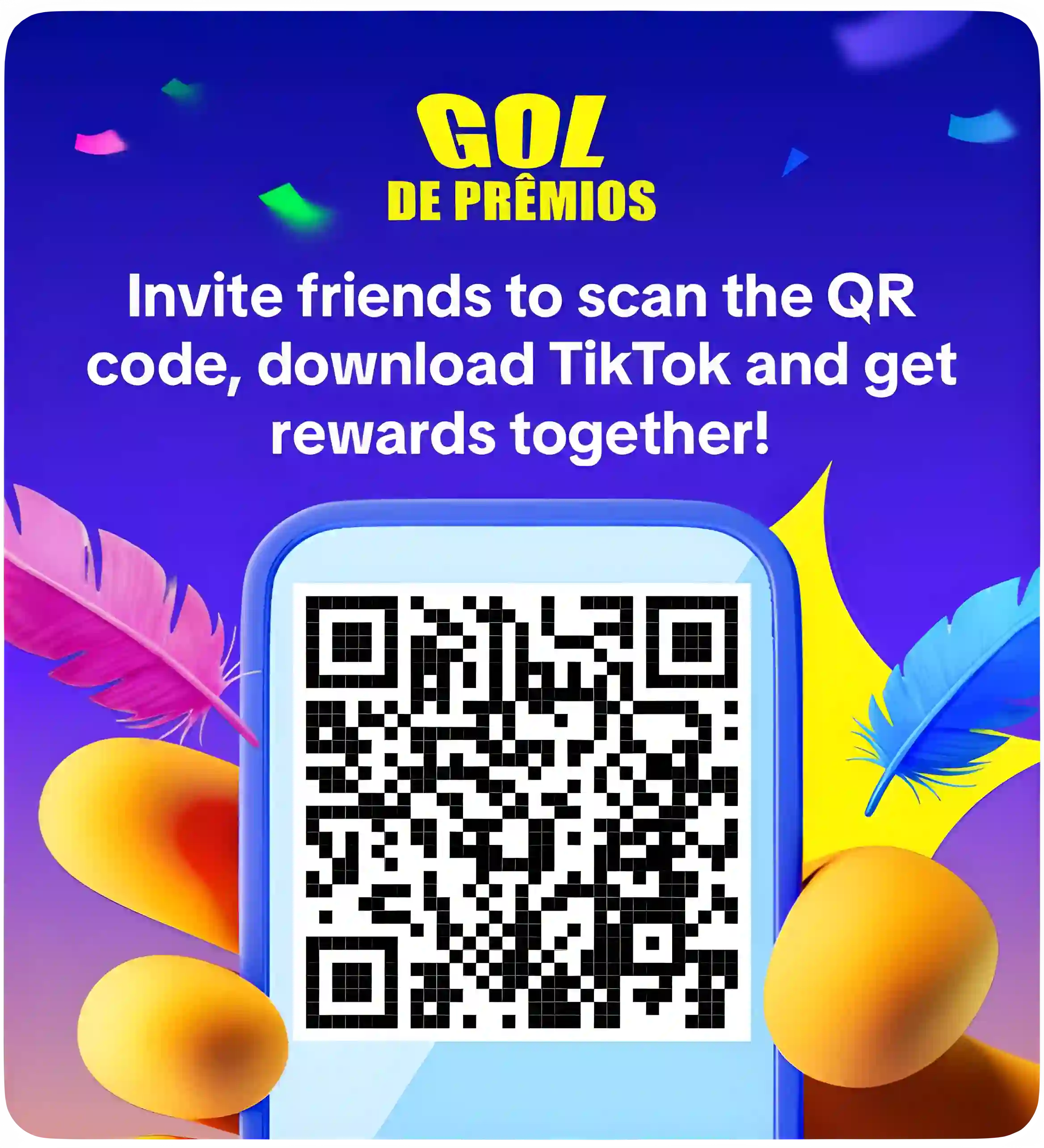 Convide amigos para lerem o QR code
